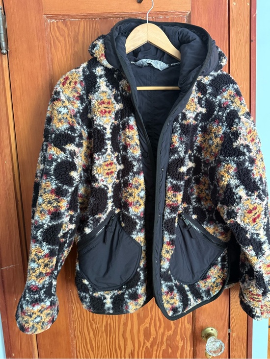 FP Movement by Free People Jackets & Blazers - FP Movement by Free People Black Multi Sherpa Bomber Jacket